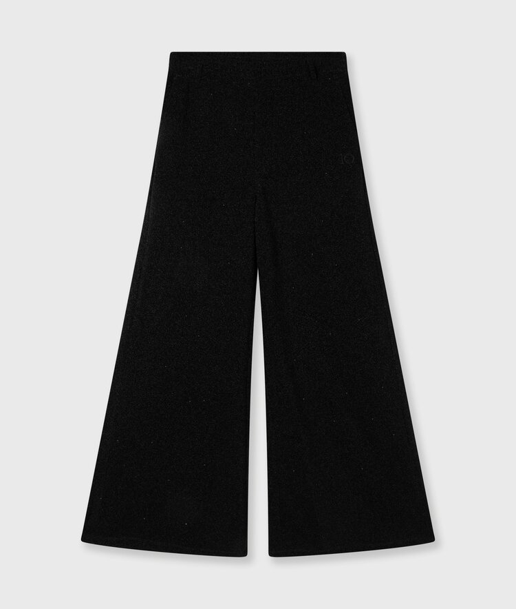 10DAYS Wide leg jogger sparkle black 10Days