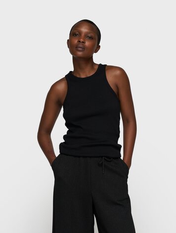 10DAYS Tank top pearls black