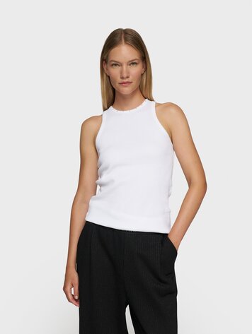 10DAYS Tank top pearls white