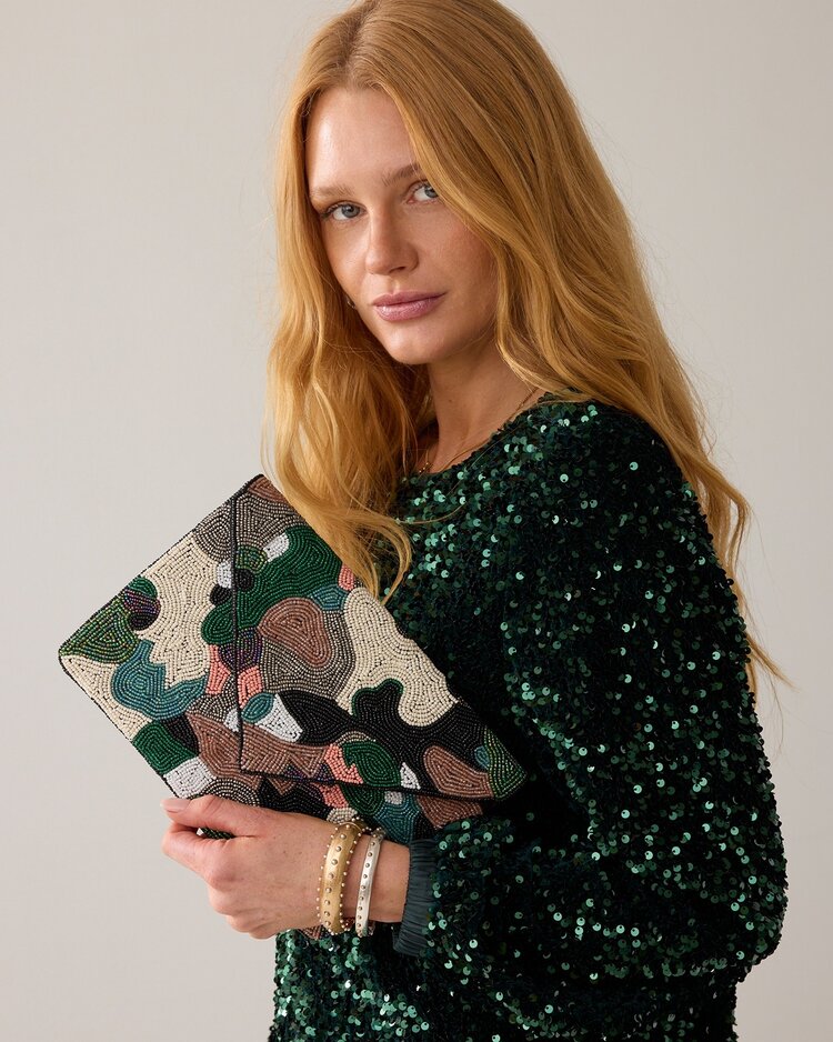 Summum Woman Dress sequins velour emerald green Summum Woman