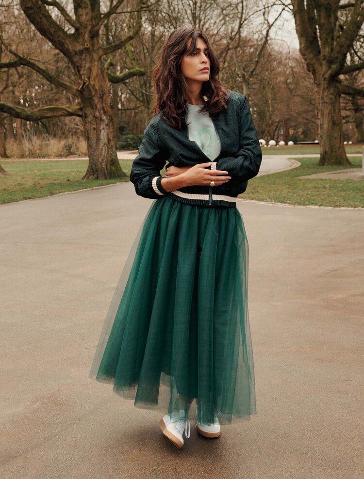 Summum Woman Skirt mesh emerald green Summum Woman