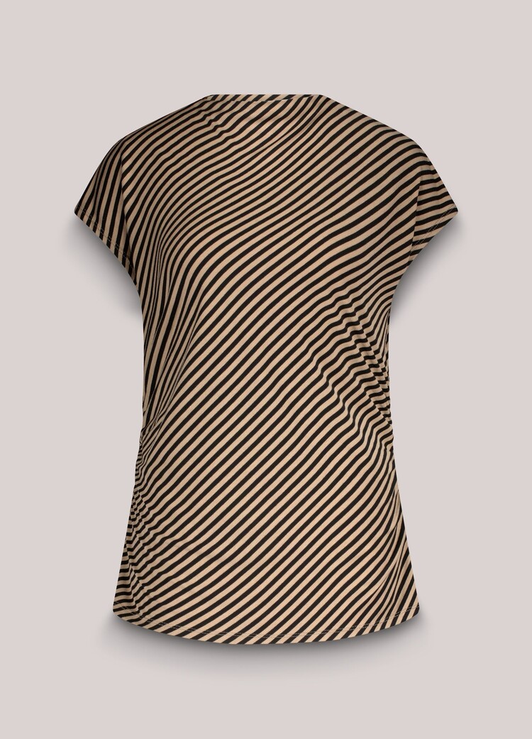 Summum Woman Top fine stripe alpaca Summum Woman