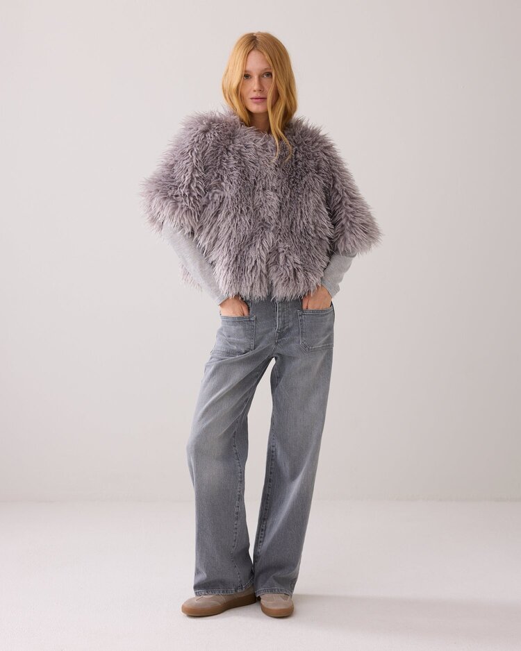Summum Woman Jacket faux furry mist Summum Woman