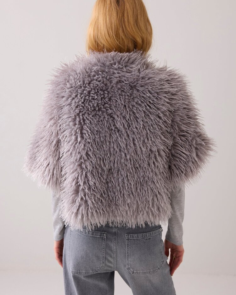 Summum Woman Jacket faux furry mist Summum Woman