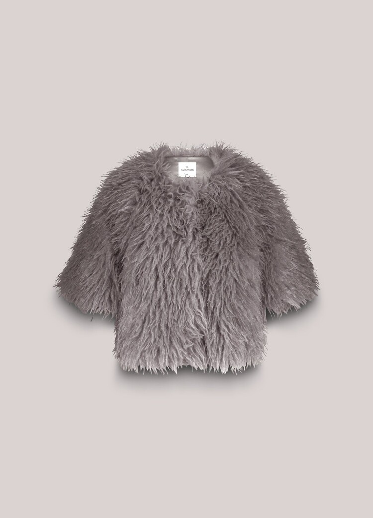 Summum Woman Jacket faux furry mist Summum Woman