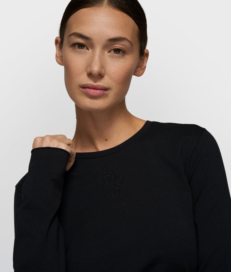 10DAYS Slim long sleeve tee black 10Days