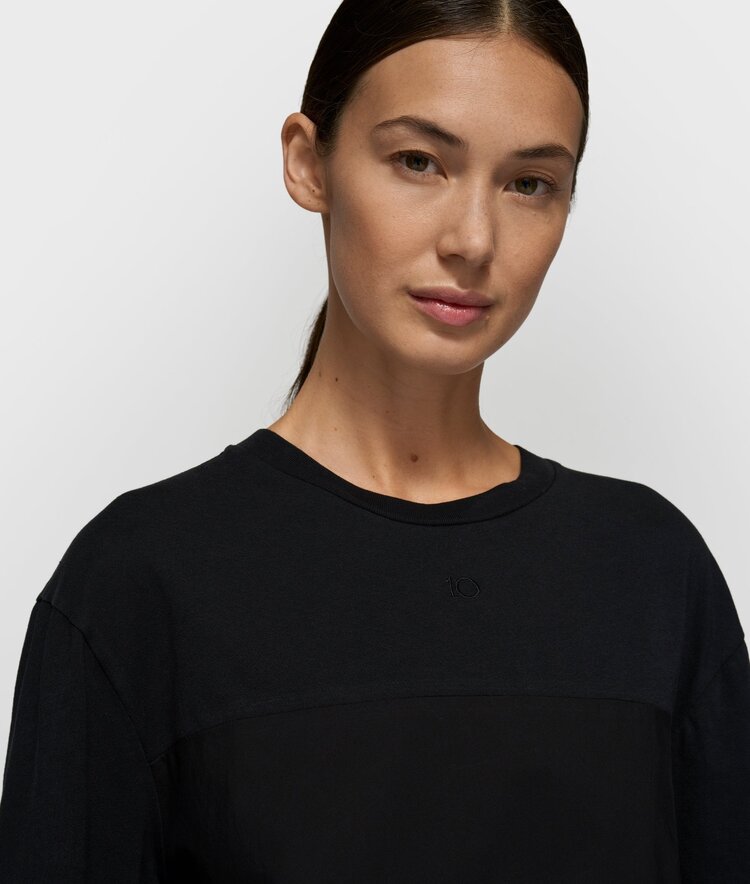 10DAYS Short sleeve tee mix black 10Days