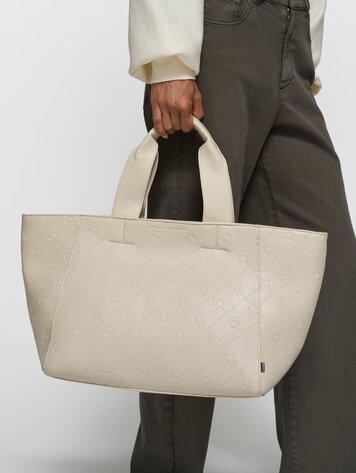 10DAYS Shopper monogram pearl