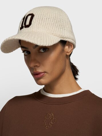 10DAYS Knit baseball cap pearl