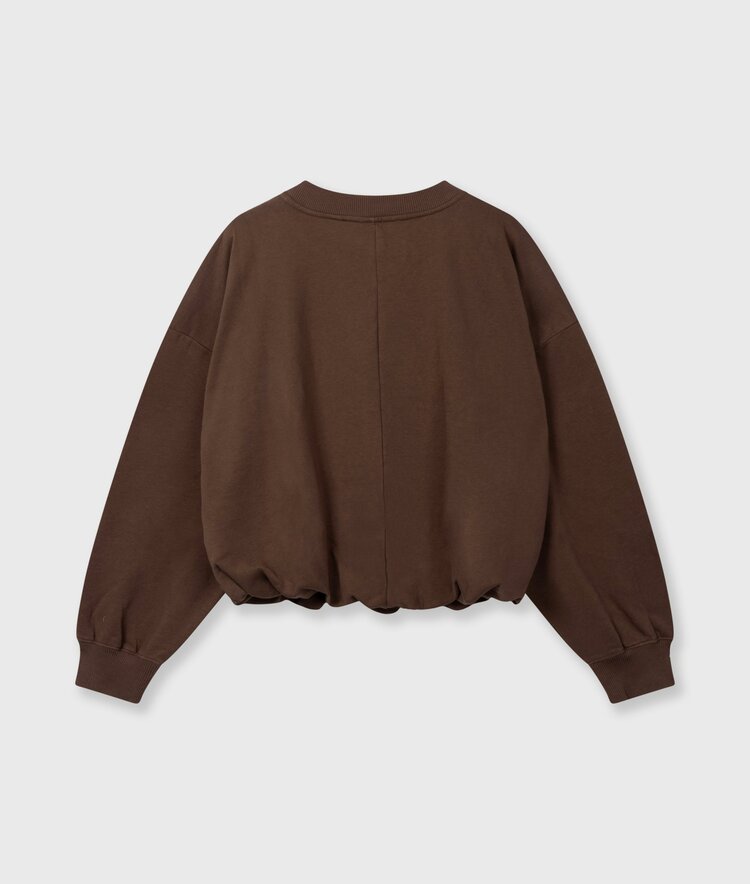 10DAYS Pleated sweater 10DAYS dark truffle