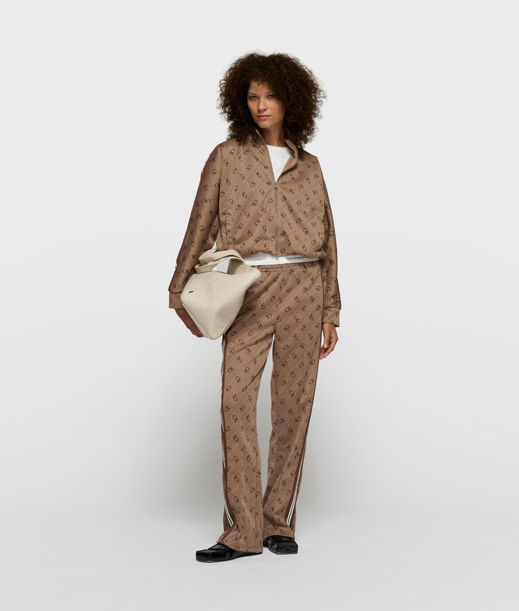 10DAYS Track pants monogram fudge 10Days