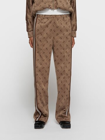 10DAYS Track pants monogram fudge