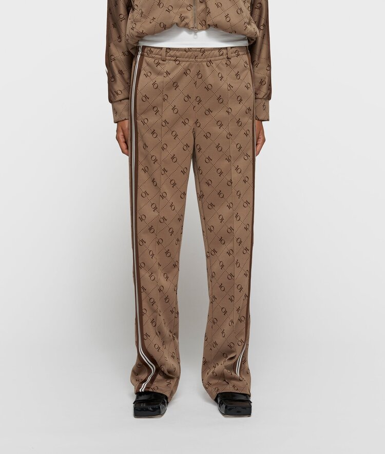 10DAYS Track pants monogram fudge 10Days