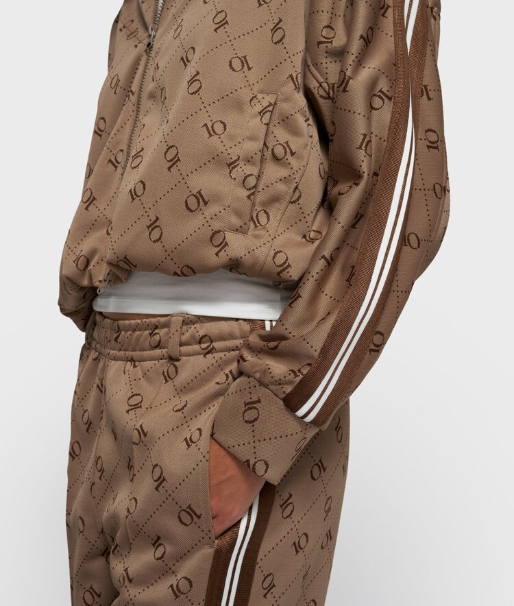 10DAYS Track pants monogram fudge 10Days