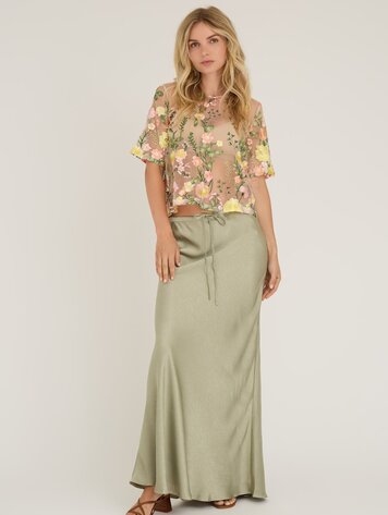 A-View Fuschia blouse sand/yellow