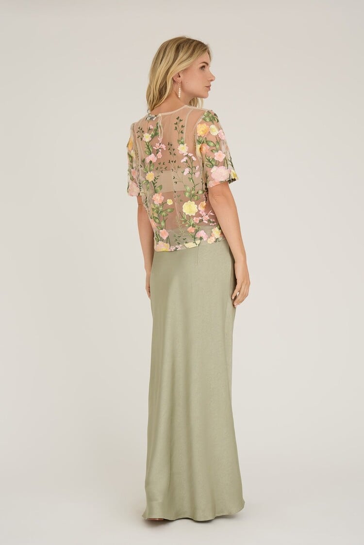 A-View Fuschia blouse sand/yellow A-View