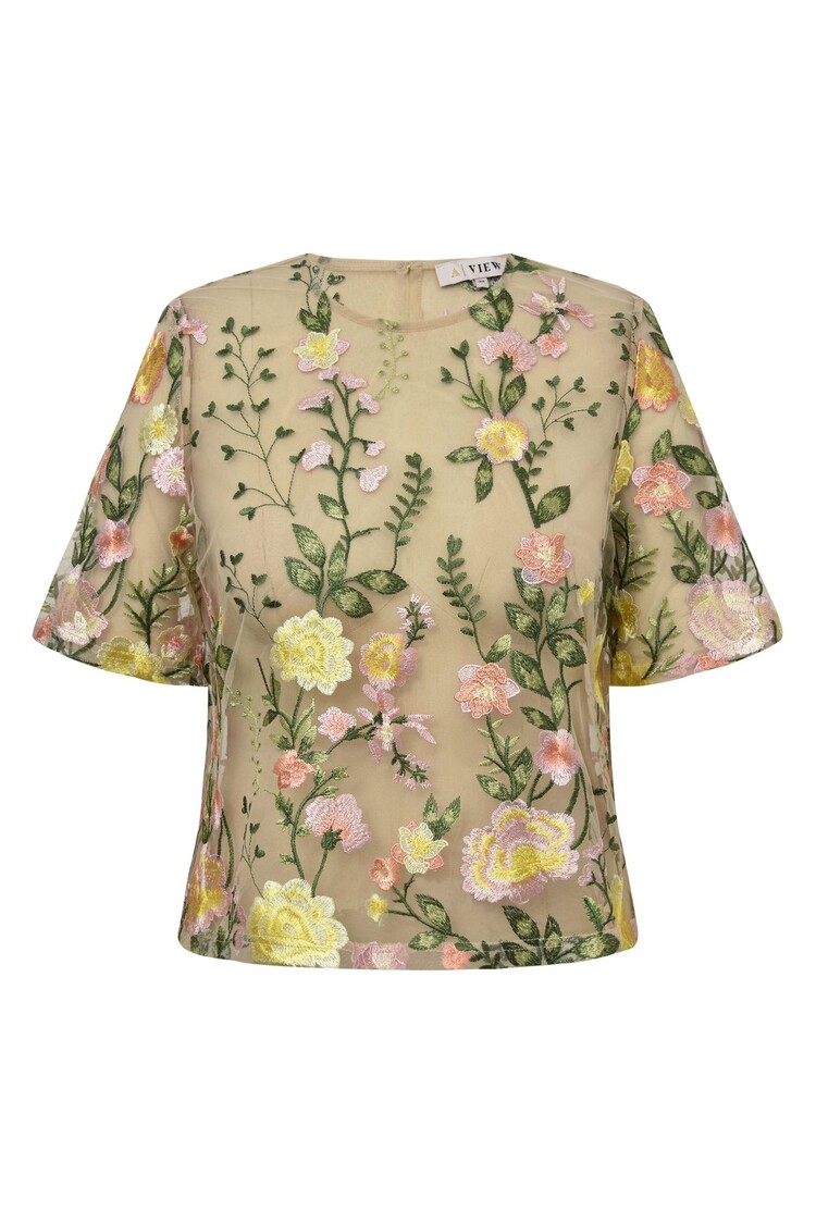 A-View Fuschia blouse sand/yellow A-View