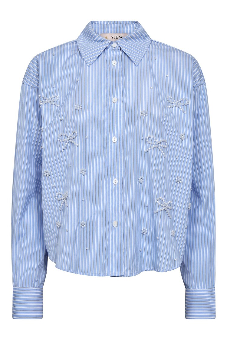 A-View Lucie shirt light blue/white stripe A-View