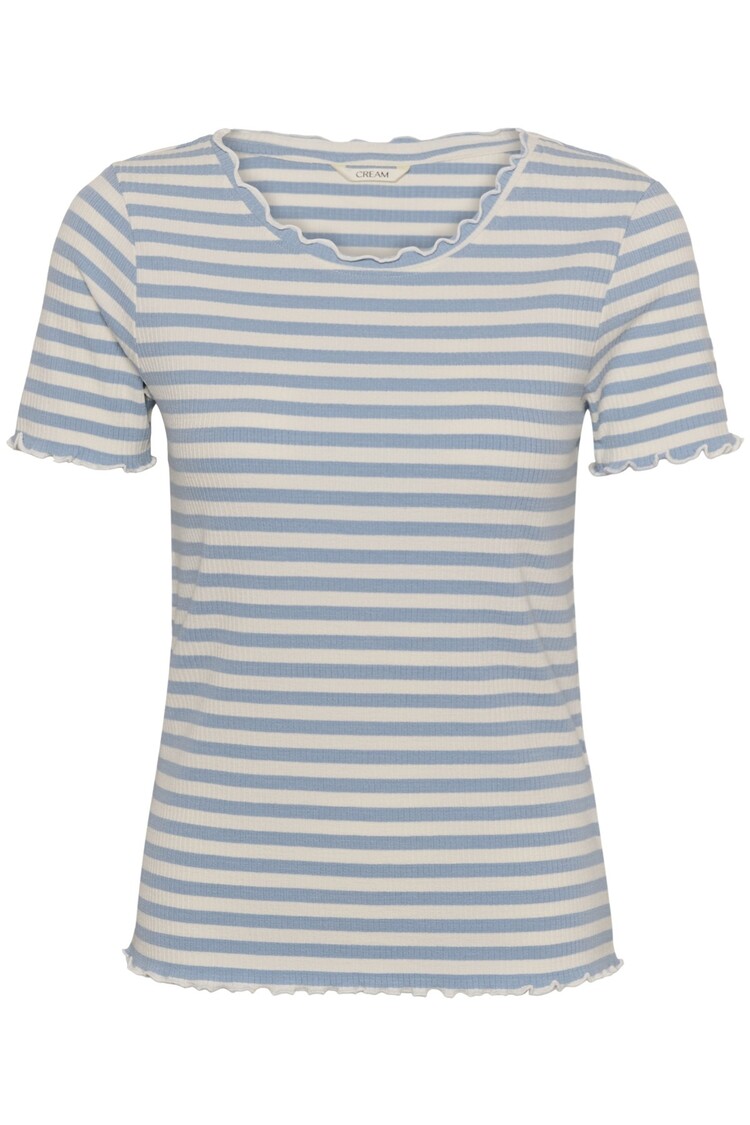 Cream CRRibba stripe Tshirt cashmere blue Cream