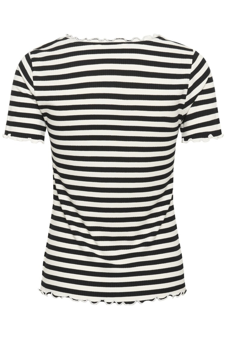 Cream CRRibba stripe Tshirt black white Cream