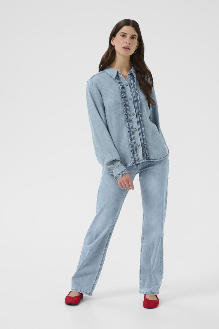 Cream CREllie blouse seattle mid blu denim Cream