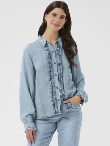 Cream Ellie blouse seattle mid blu denim