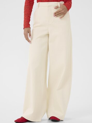 Cream Visti twill pant natural sand