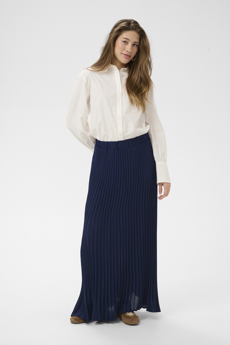 Cream CRCharline plisse skirt navy blazer Cream