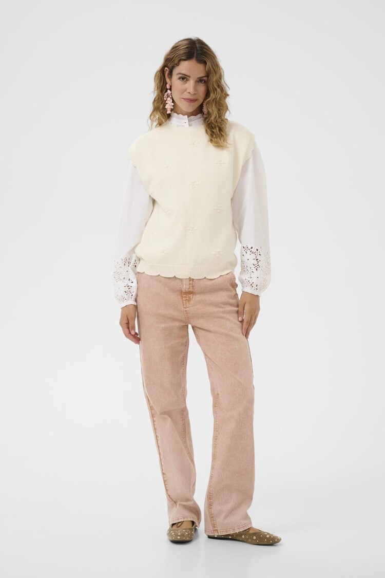 Cream CRAvie knit slipover whisper white Cream