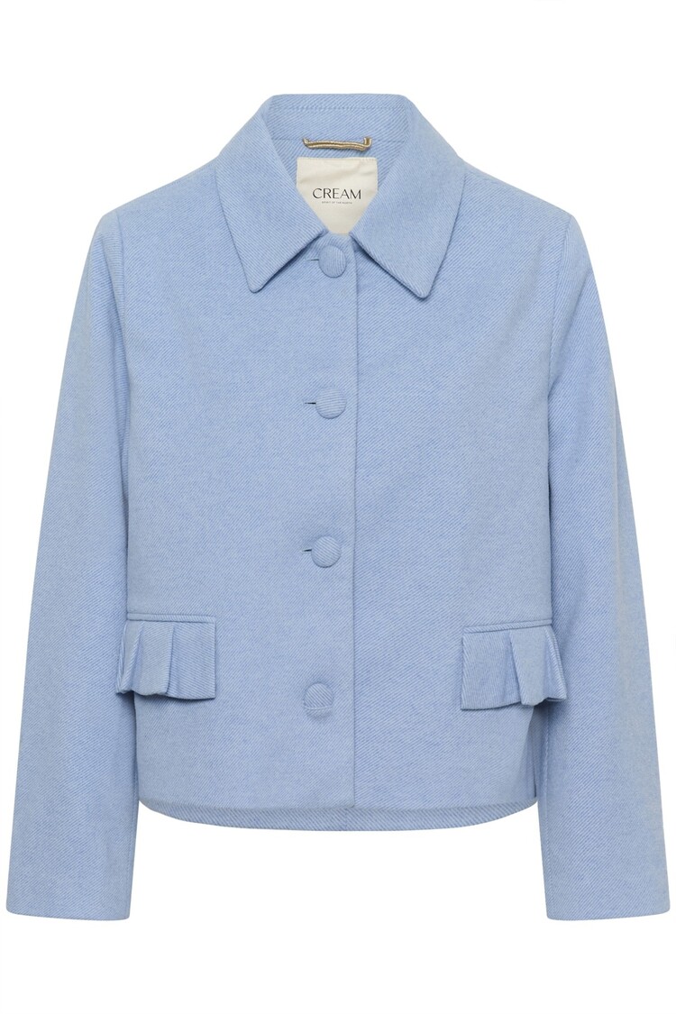 Cream CRCessie short coat rain washed melange Cream