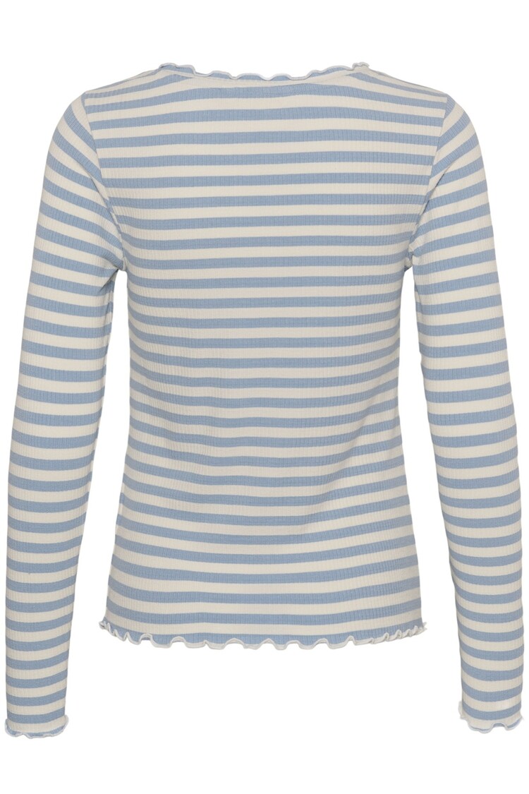 Cream CRRibba stripe longsleeve cashmere blue Cream