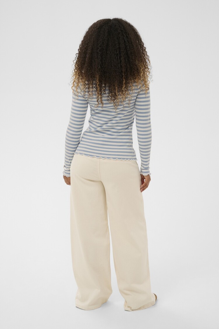 Cream CRRibba stripe longsleeve cashmere blue Cream