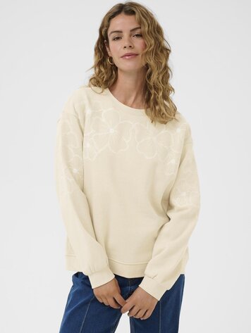 Cream Daria sweatshirt oatmeal