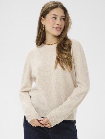 Cream Mela pullover oatmeal