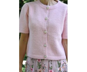 Lissy knit cardigan rose A-View - Maurits & Mulder