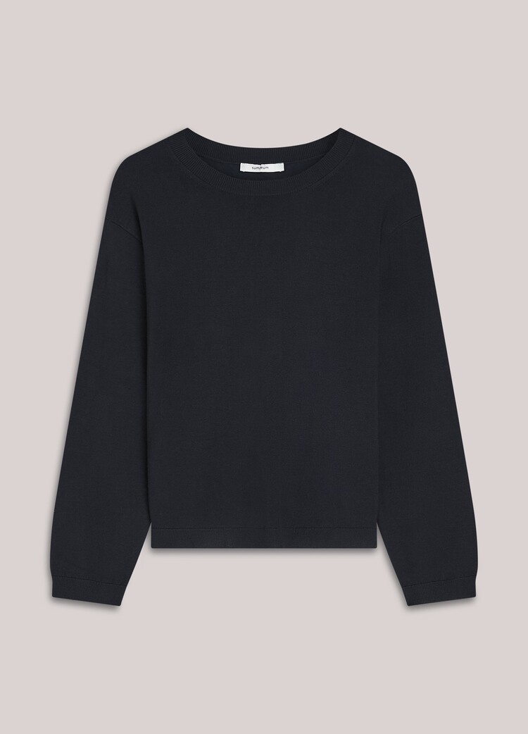 Summum Woman Sweater soft viscose polyamide knit midnight blue Summum Woman