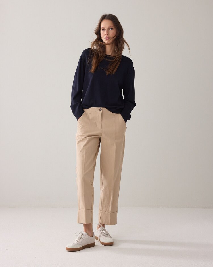 Summum Woman Sweater soft viscose polyamide knit midnight blue Summum Woman