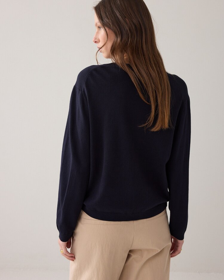 Summum Woman Sweater soft viscose polyamide knit midnight blue Summum Woman