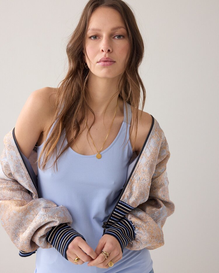 Summum Woman Top crossband basics soft blue Summum Woman