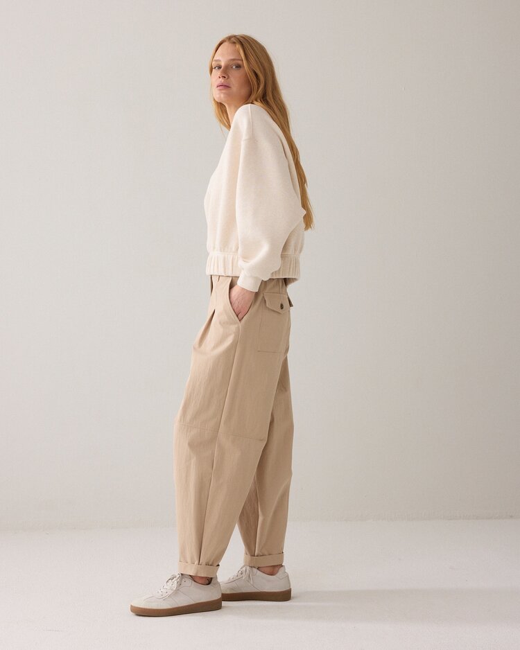 Summum Woman Trousers balloon fit cotton blend alpaca Summum Woman