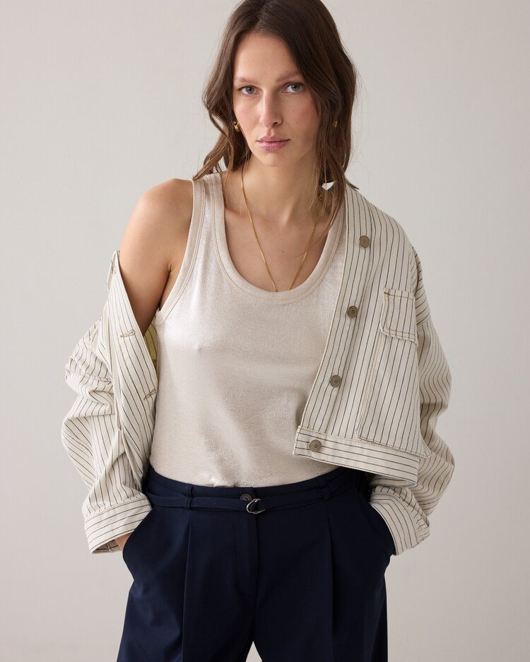 Summum Woman Rib tanktop cotton alpaca Summum Woman