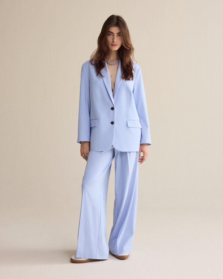 Summum Woman Trousers viscose blend soft blue Summum Woman