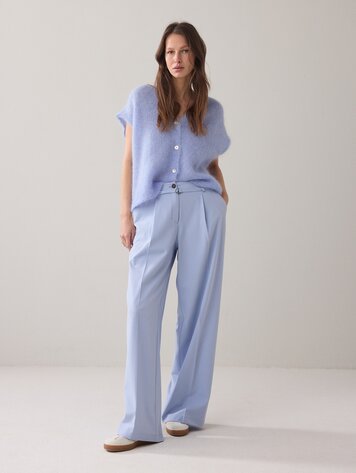Summum Woman Trousers viscose blend soft blue