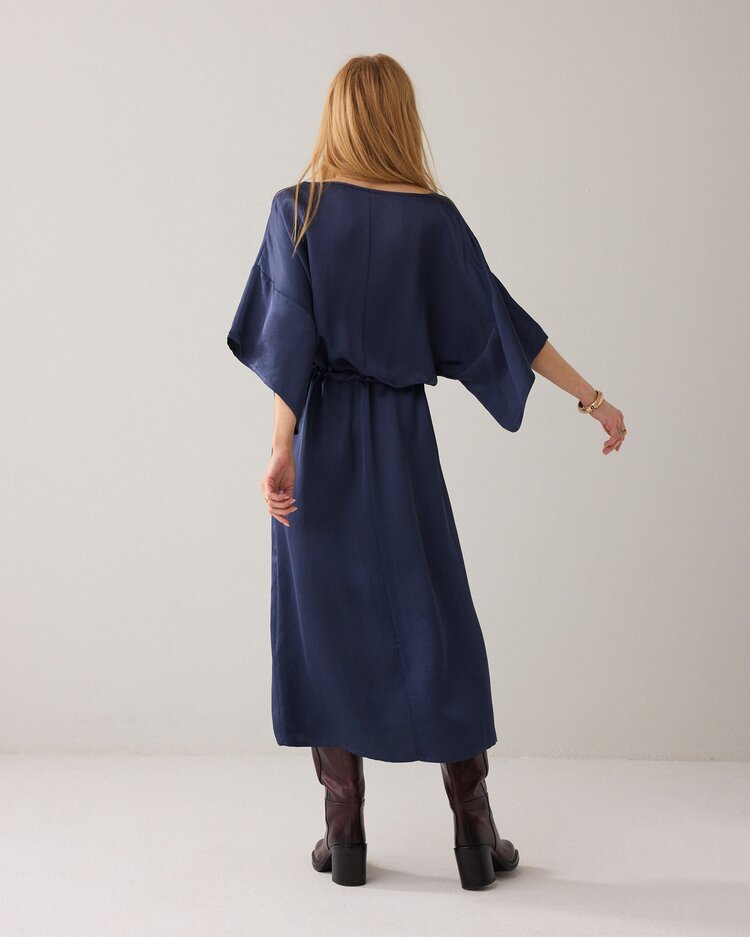 Summum Woman Dress heavy silky touch navy noir Summum Woman