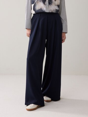 Summum Woman Trousers fluid midnight blue