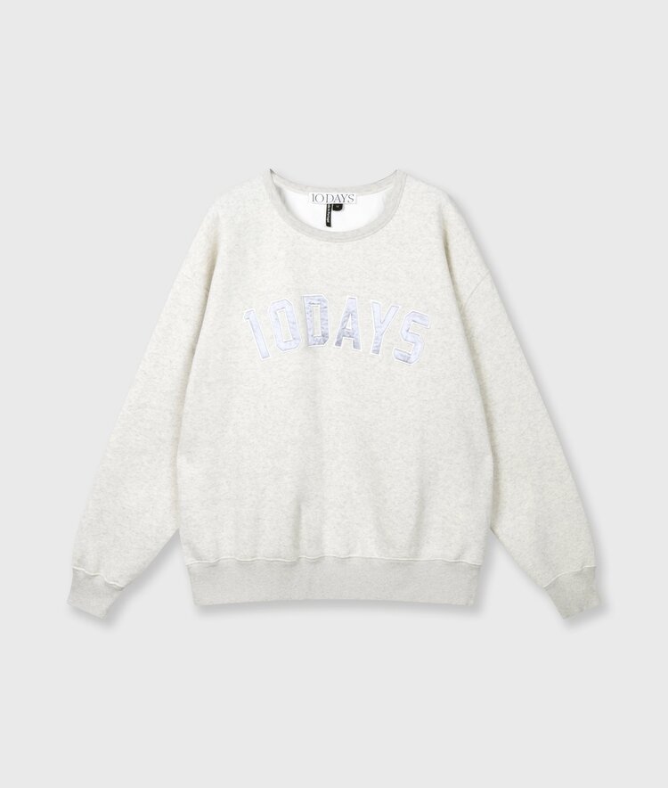 10DAYS Statement sweater soft white melee 10Days