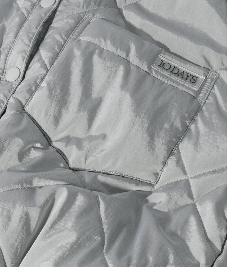 10DAYS Padded jacket light graphite 10Days