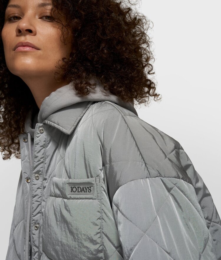 10DAYS Padded jacket light graphite 10Days