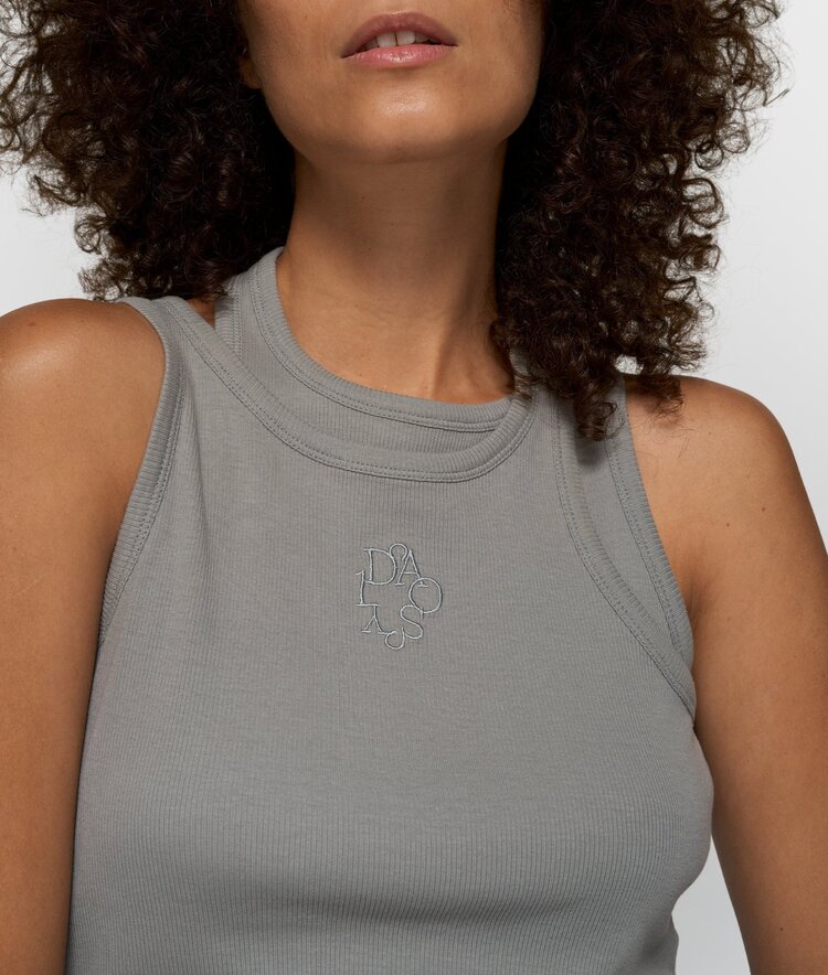 10DAYS A-symmetric rib top light graphite 10Days