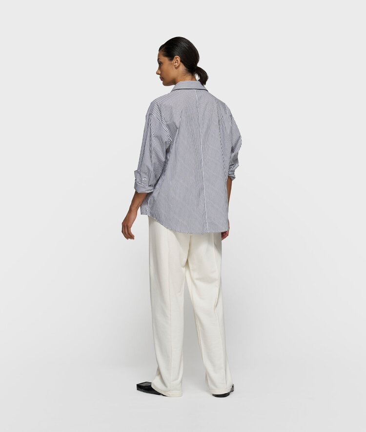 10DAYS Shirt stripes white/charcoal 10Days